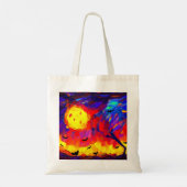 Tote Bag Nuit Abstraite d'Halloween moderne (Dos)