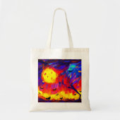 Tote Bag Nuit Abstraite d'Halloween moderne (Devant)