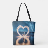 Tote Bag Nuit d'amour étoilée (Dos)