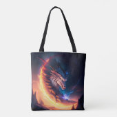 Tote Bag Nuit de feu Dragon Scape (Dos)