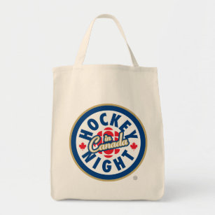 Tote Bag Nuit de hockey au Canada Épicerie Fourre-tout