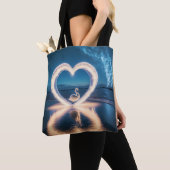 Tote Bag Nuit étoilée d'amour (De près)