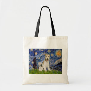 Tote Bag Nuit étoilée - Fil Fox Terrier (M)