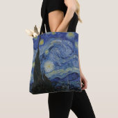 Tote Bag Nuit étoilée, peinture à l'huile, Vincent Van Gogh (De près)