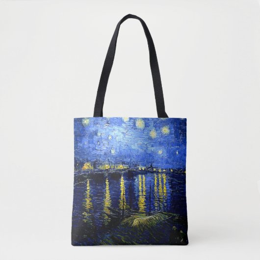Tote Bag Nuit étoilée sur le Rhône (Devant)