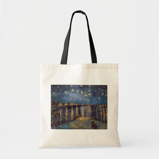 Tote Bag Nuit étoilée sur le Rhône par Vincent Van Gogh (Devant)