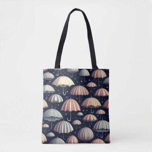 Tote Bag Nuits de Plage sous la Pluie (Devant)