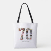 Tote Bag Numéro 70 - Collage photo (Dos)