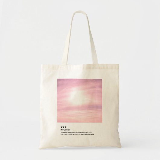 Tote Bag Numéro d'ange, Intuition, Numéro d'ange 777 (Devant)