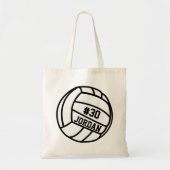 Tote Bag Numéro, nom, équipe du joueur de volley-ball perso (Devant)