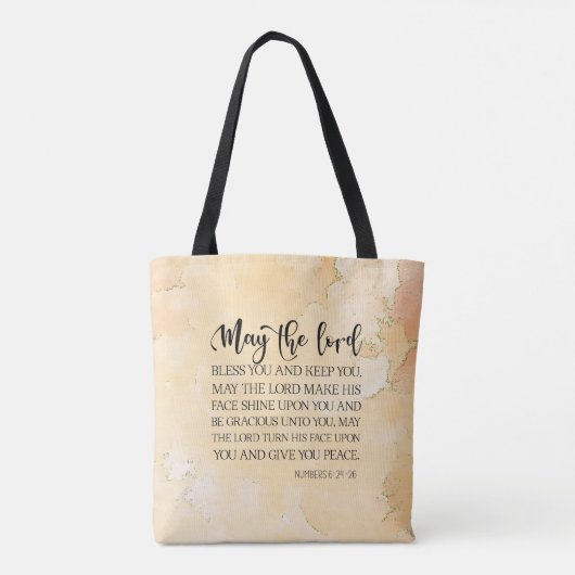 Tote Bag Numéros 6:24-26 Le Seigneur vous bénisse Bible Ver (Dos)