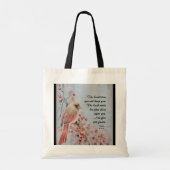 Tote Bag Numéros 6 24-26 Lord Bless You Red Bird & Berries (Dos)