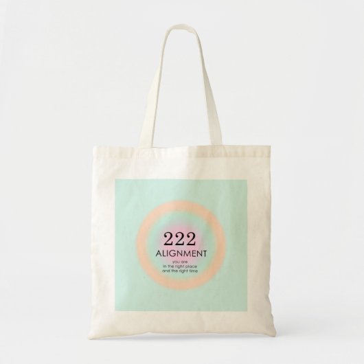 Tote Bag Numéros d'angle Numérologie 222 Alignement Motivat (Devant)