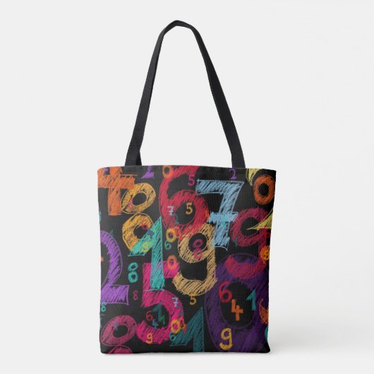 Tote Bag Numéros mathématiques arithmétiques Étudiant ou en (Dos)