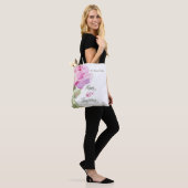 Tote Bag Nun 65th Anniversary Custom Name Pink Rose (Sur le modèle)