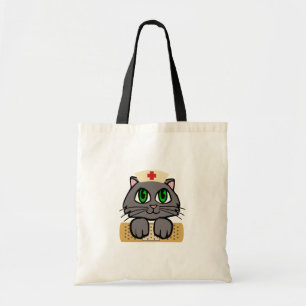 Tote Bag Nurse Kitten (Yeux verts)