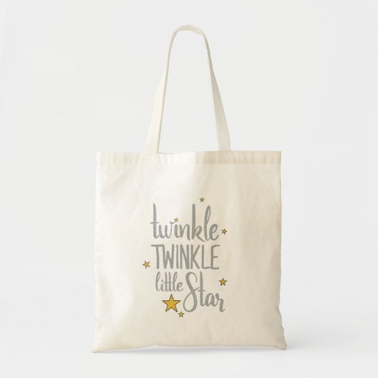 Tote Bag Nursery Rhymes Image Twinkle Twinkle Little Design (Devant)