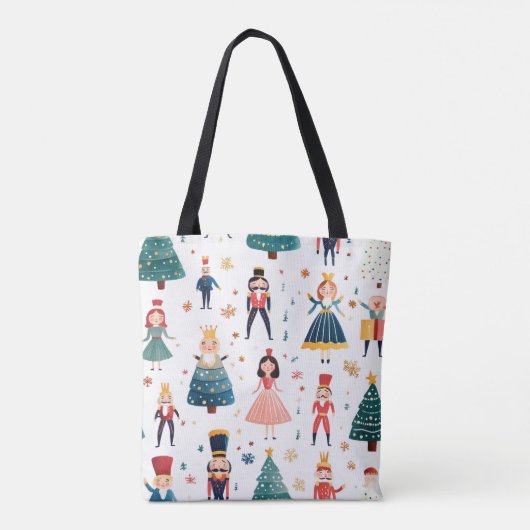 Tote Bag Nutcracker Ballet Christmas Seamless Pattern (Dos)