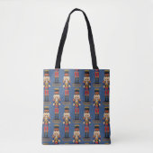 Tote Bag Nutcracker Jouet Soldat Drummer Marine Motif bleu (Devant)