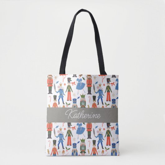 Tote Bag Nutcracker mignon Noël personnalisé (Devant)