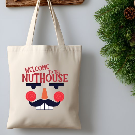 Tote Bag Nuthouse Funny Noël Grocerie