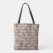 Tote Bag NY NEW YORK Motif graphique (Dos)
