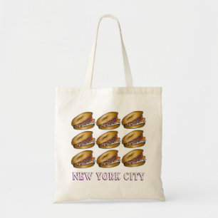 Tote Bag NYC Bagel Lox Cream Cheese Capteurs New York Fourr