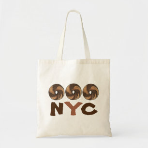 Tote Bag NYC New York City Food Marble Rye Bagels Bagels Sa