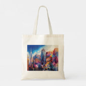 Tote Bag NYC Skyline Art Abstrait (Dos)