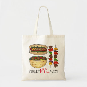 Tote Bag NYC Street Viande New York Falafel Hot Dog Kebab s