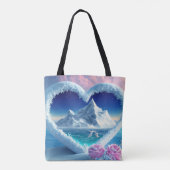Tote Bag Oasis d'amour arctique (Dos)