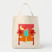 Tote Bag Oasis de glace de palme d'été étoile (Devant)
