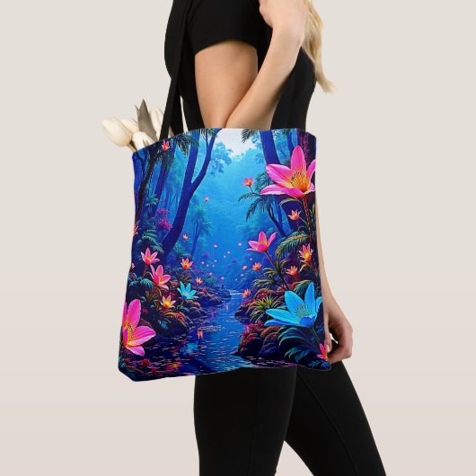 Tote Bag Oasis de la jungle éthérée (De près)