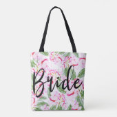 Tote Bag Oasis Tropical Botanique Rose Vert BRIDE / MME. (Dos)