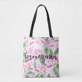 Tote Bag Oasis tropicale rose (Devant)