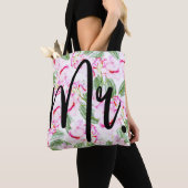 Tote Bag Oasis tropicale rose / MR. (De près)