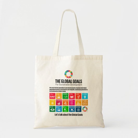 Tote Bag Objectifs de durabilité Inspirationnelle moderne e (Devant)