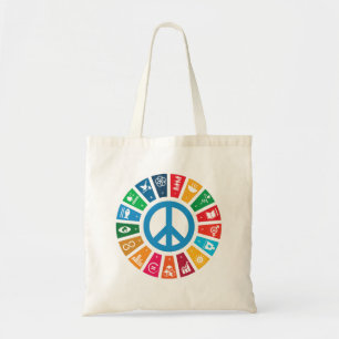 Tote Bag Objectifs mondiaux de durabilité de la paix Inspir