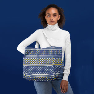 Tote Bag Objets geo bleus