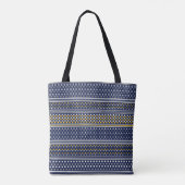 Tote Bag Objets geo bleus (Dos)