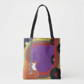 Tote Bag Objets musicaux rétro (Devant)