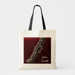 Tote Bag Oboe instrument leçon de musique de nom personnal