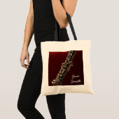 Tote Bag Oboe instrument leçon de musique de nom personnali (Devant (produit))