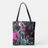 Tote Bag Obscurité fourre-tout de pavots (Dos)