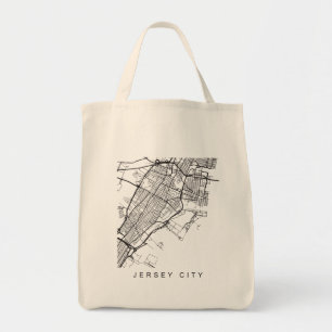 Tote Bag Obscurité minimaliste de plan de ville de ville d