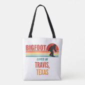 Tote Bag Observation de Bigfoot à Travis Texas (Dos)