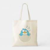 Tote Bag Observation d'oiseaux bleus (Dos)