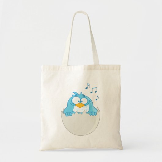 Tote Bag Observation d'oiseaux bleus (Devant)