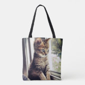 Tote Bag Observation tigrée de chaton (Dos)