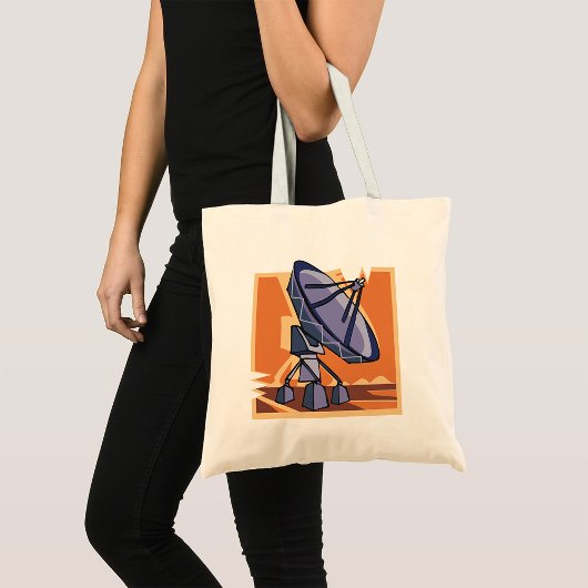 Tote Bag Observatoire spatial de radio télescope scientifiq